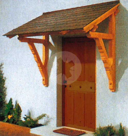Dřevěná stříška nad dveře VLADEKO 160 cm